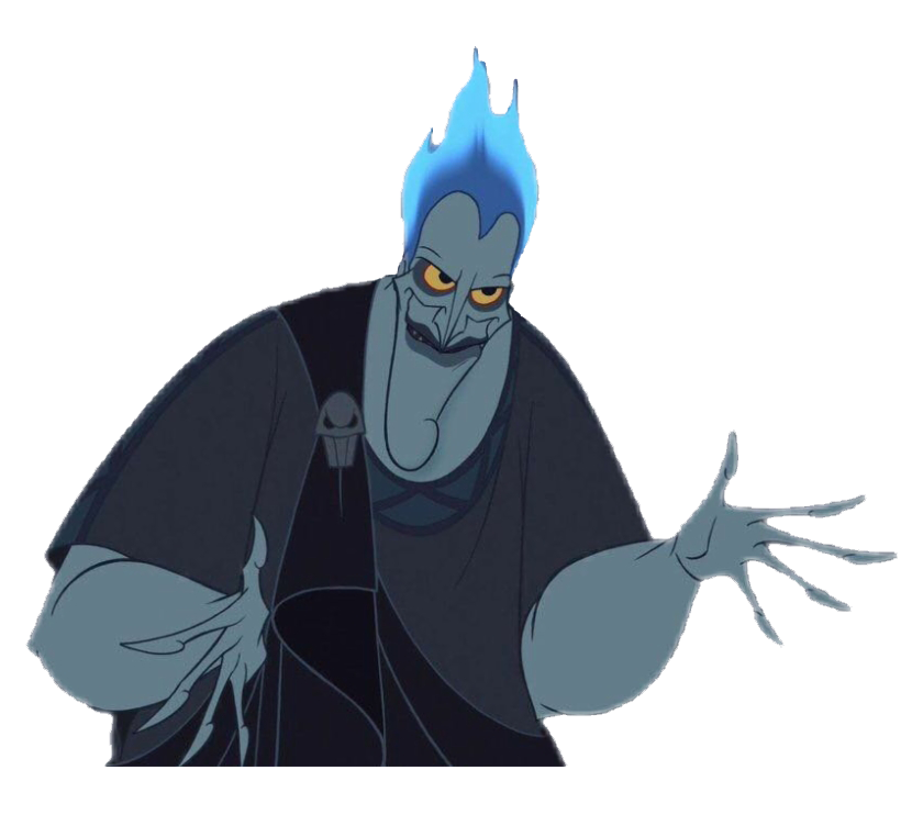 this is hades from disney welcoming the user.This photo is a screenshot from the actual disney hercules movie